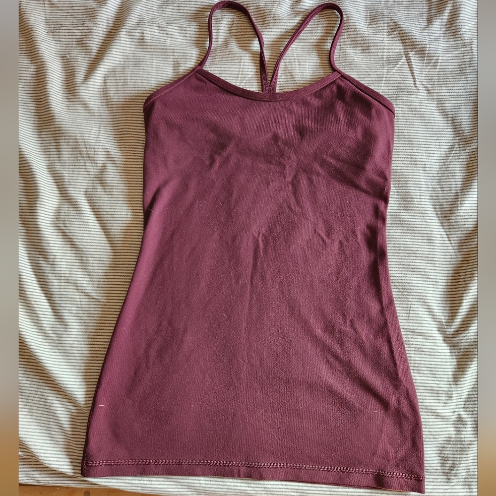 Lululemon Power Y Tank - Plum Shadow - size 4